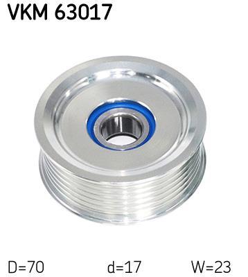 Galet enrouleur de courroie d'accessoire SKF ref. VKM 63017